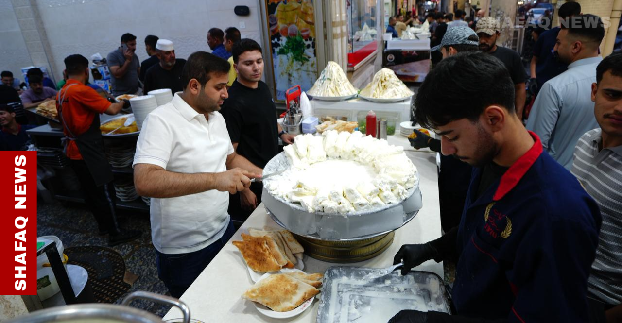 "الكاهي والقيمر".. مصباح العيد ووجبة البغداديين المفضّلة وفي هيت الانبار الفاصوليا (صور)