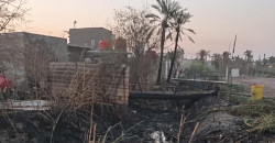 احتراق منازل سكنية اثر نزاع عشائري في البصرة.. فيديو