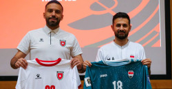 المنتخب العراقي بالزي الأخضر أمام الأردن