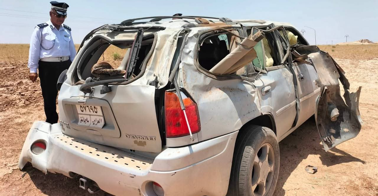 حادث سير مروع ينهي حياة قاضٍ متقاعد على طريق كركوك – بغداد