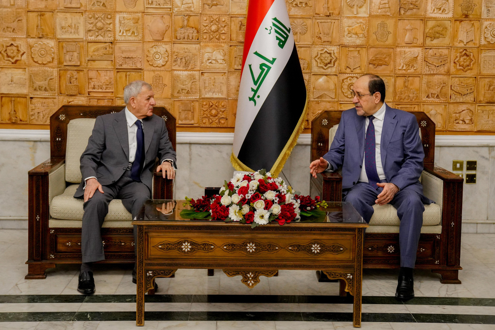 رشيد والمالكي يدعوان لمنع استخدام أراضي العراق في العدوان على الجوار