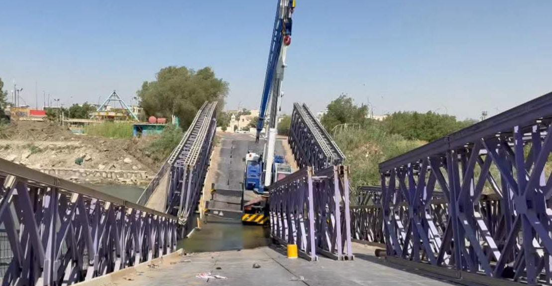 إصابة 5 أشخاص بانهيار "جسر الدبابة" وسط العراق