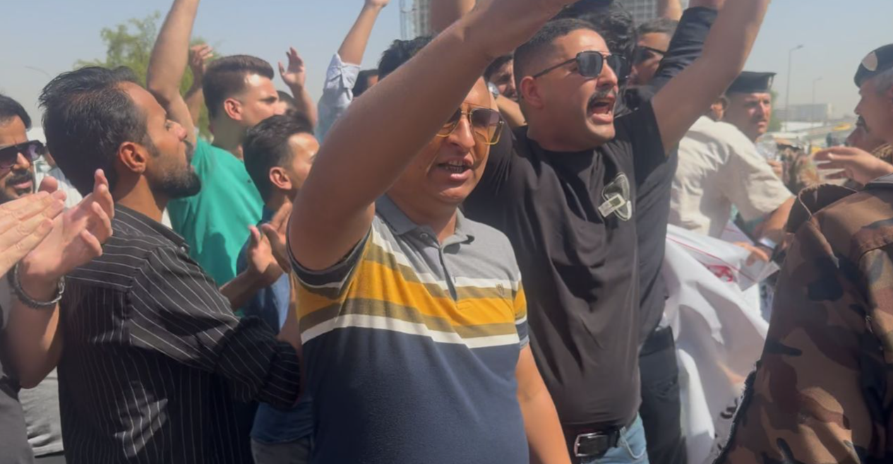 في كركوك وبغداد.. جرحى الجيش والفاحصون يحتجون للمطالبة بحقوقهم