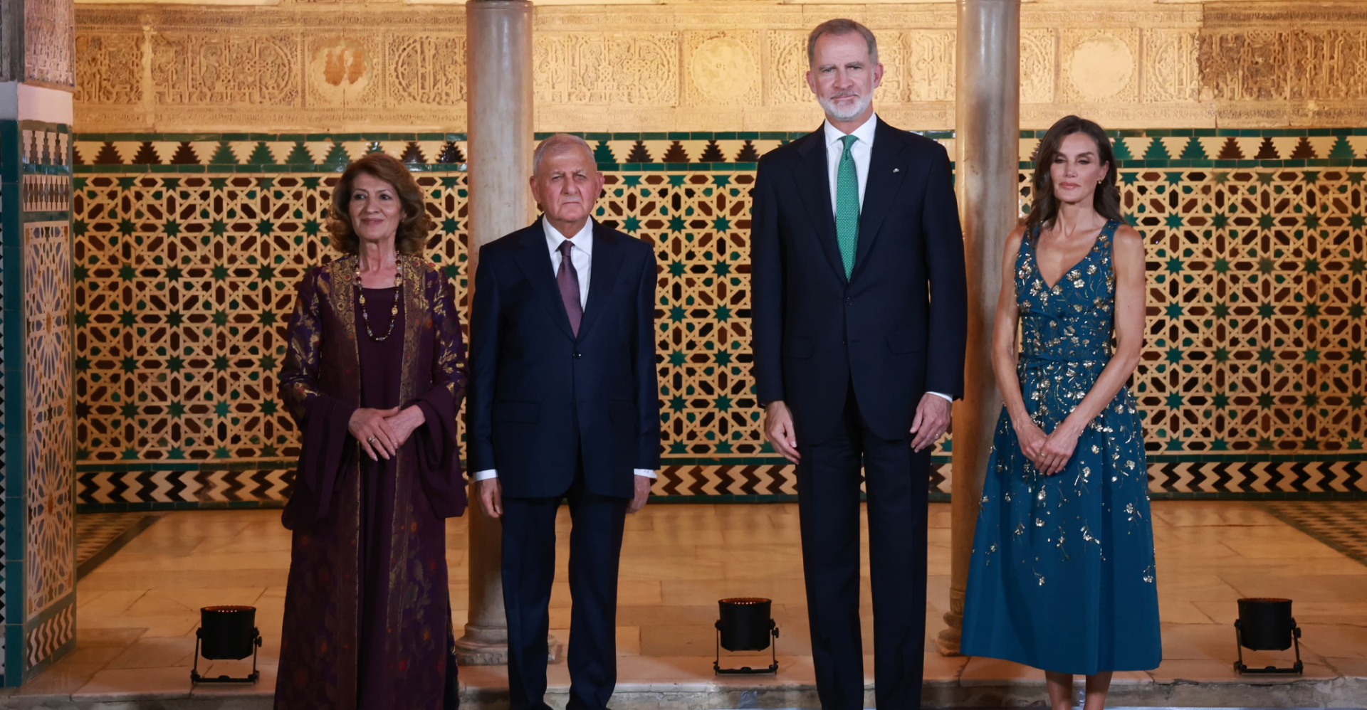 الرئيس العراقي يصل اشبيلية برفقة مسؤولين