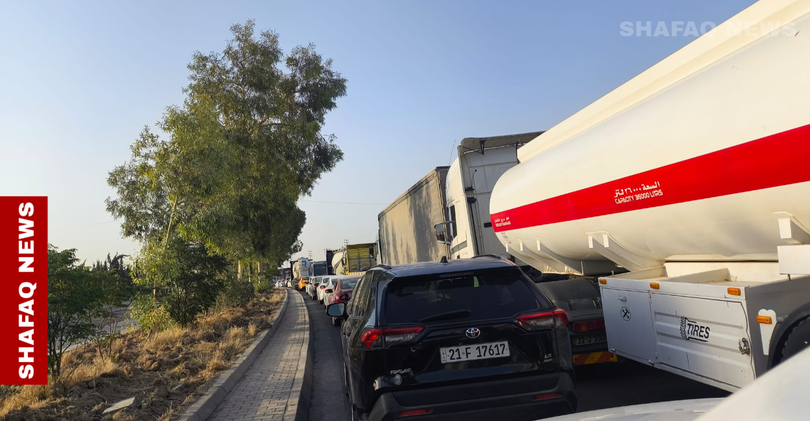 انتظار لساعات.. حالات إغماء بسبب قطع طريق جمجمال في السليمانية لغرض الصيانة