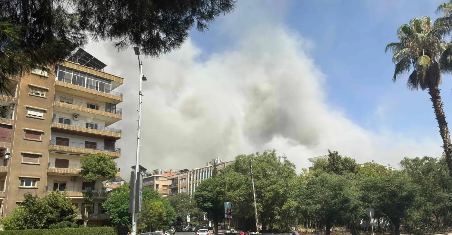 Israeli strikes hit presidential palace and military sites in Damascus, Three killed