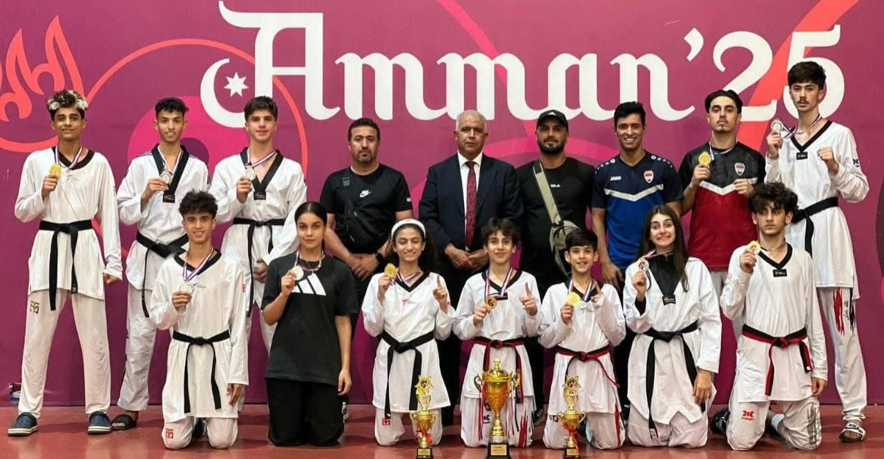 منتخب تايكوندو العراق يحقق 12 وساماً في بطولة الفارس الدولية