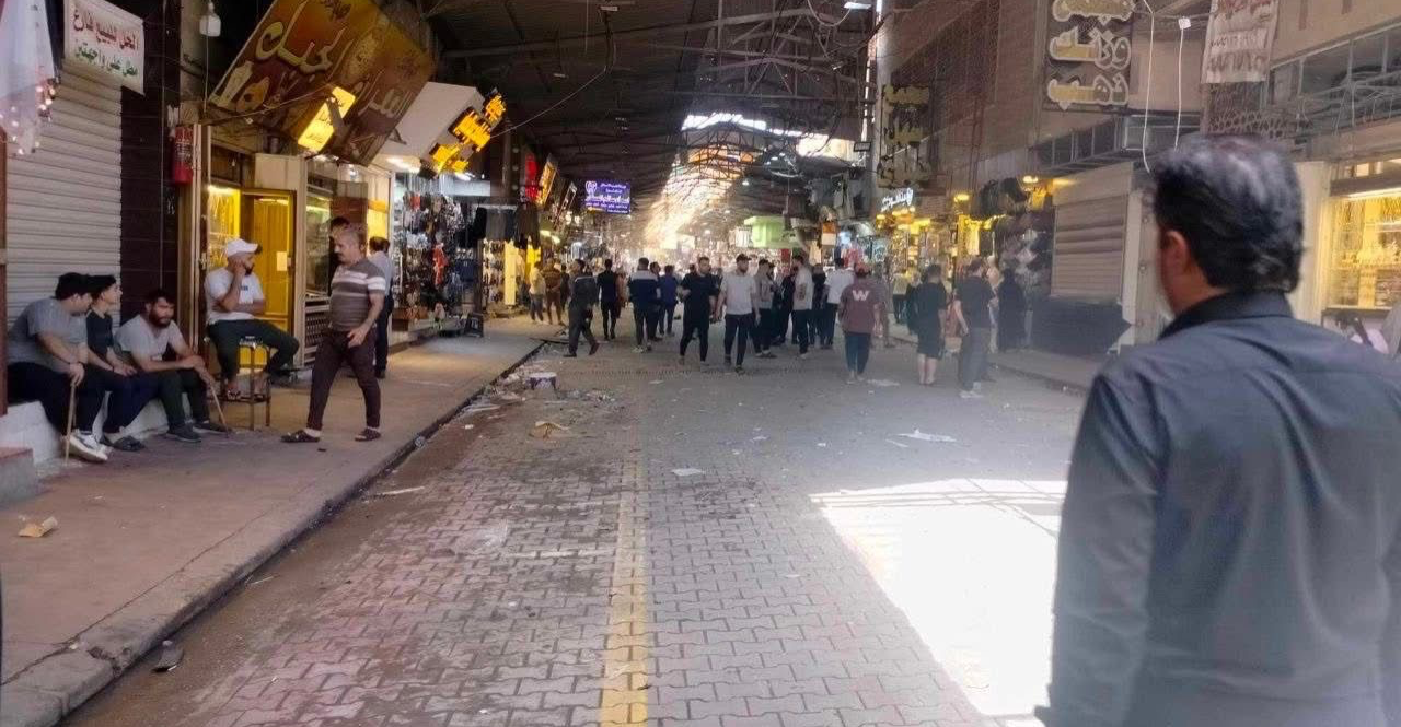 إزالة مئات البسطات المتجاوزة في أسواق الموصل