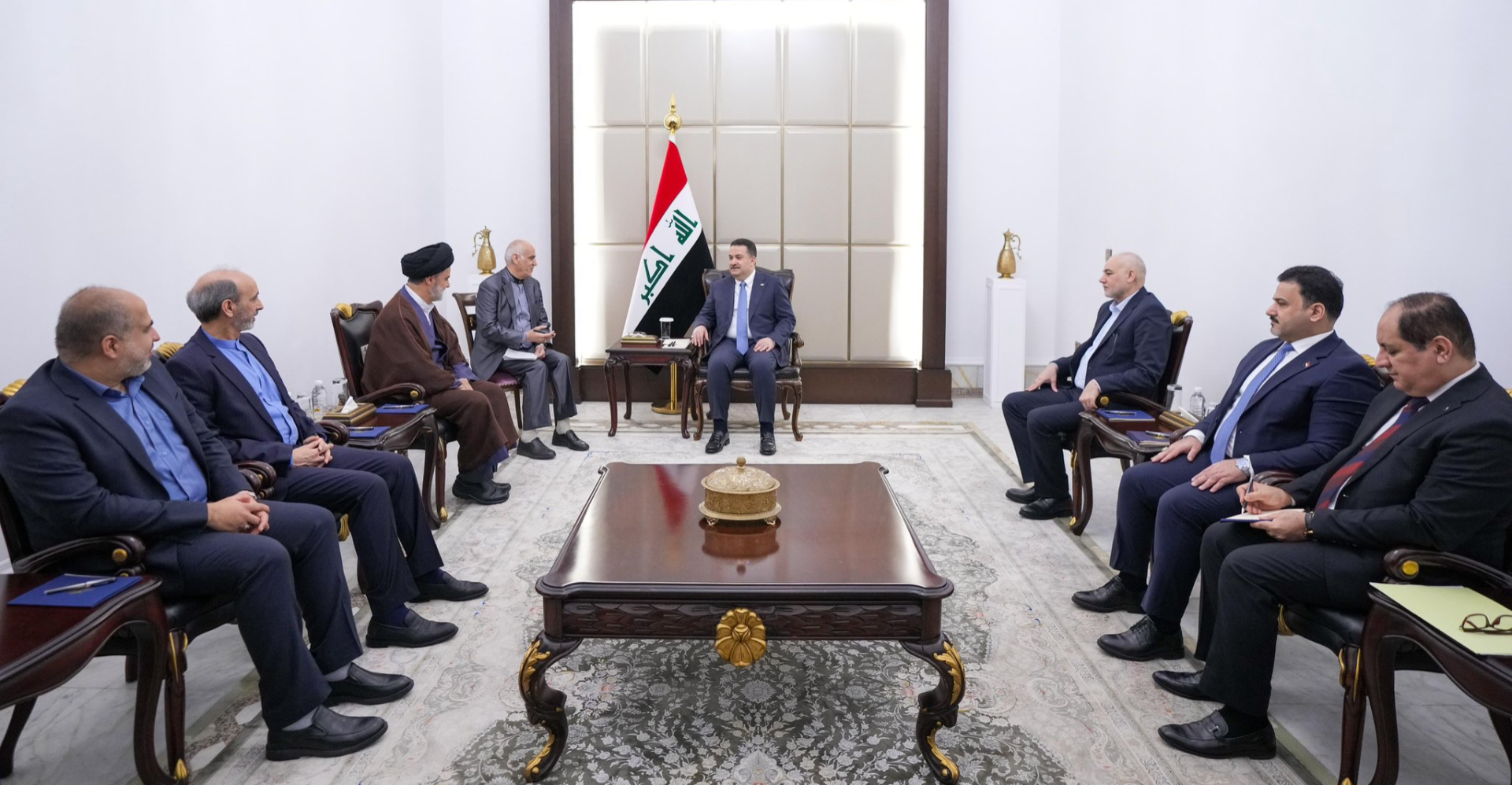 السوداني لوفد إيراني: نتواصل مع زعماء العالم لمنع اتساع صراع المنطقة