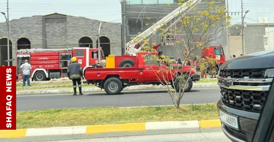 هیزگردن ئاگر لەناو چێشتخانەیگ لە ئەنبار.. وینە