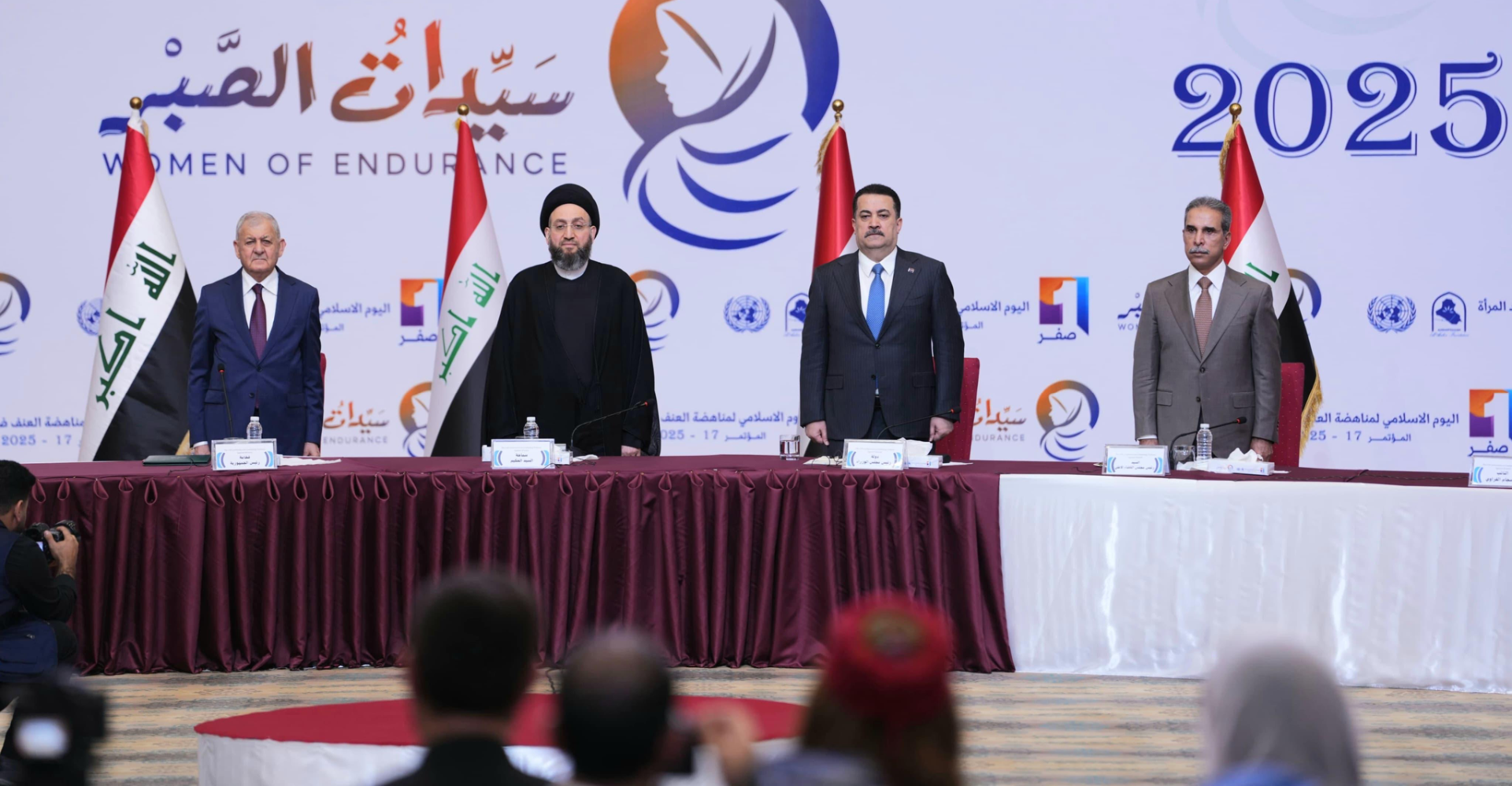 السوداني ورشيد عن المرأة: لابد من تمكينها وإنصافها وضمان حقوقها بالعراق