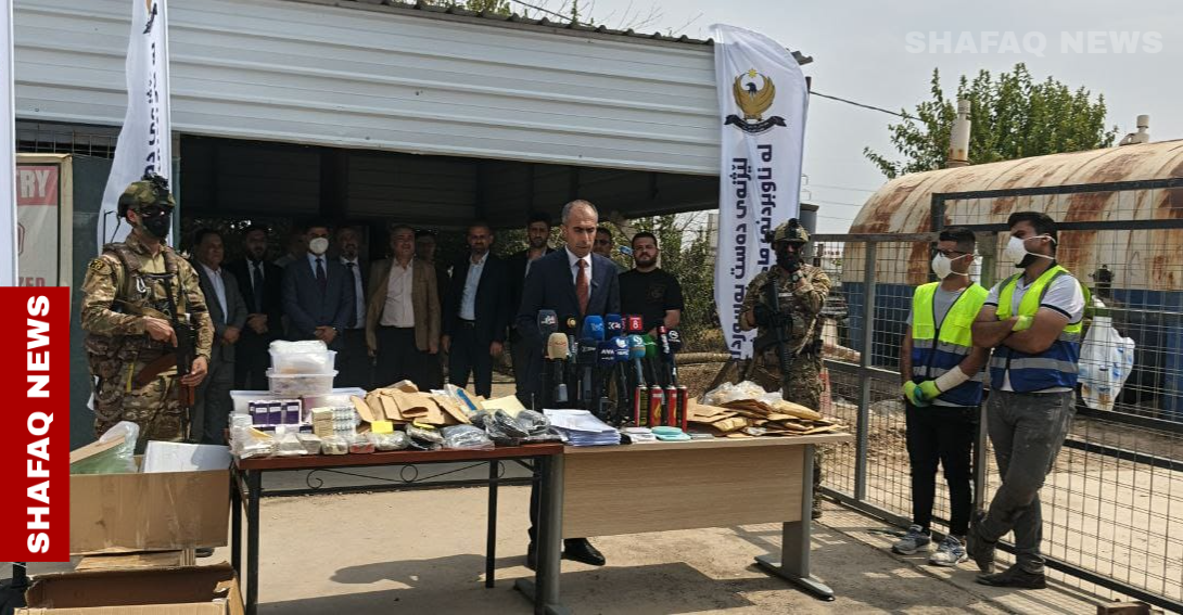 لەناوبردن زیاتر لە 14 کیلوگرام مادەی هووشبەر لە هەولێر (وینە)