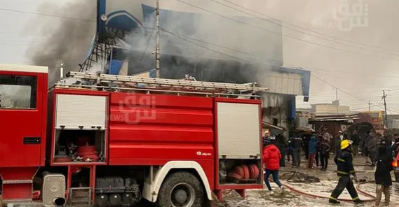 مردن داڵگ و دویەتیگ و زەخمداری باوگە لە ئاگر ماڵیگ لە بەسرە
