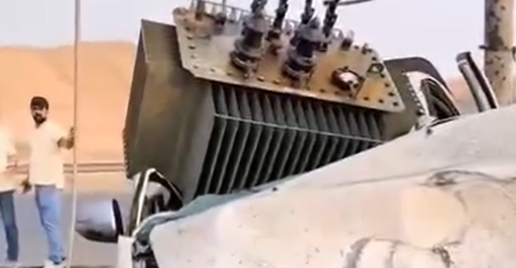 معدات ثقيلة تسقط من السماء تتسبب بإصابات وخسائر في كركوك (فيديو)