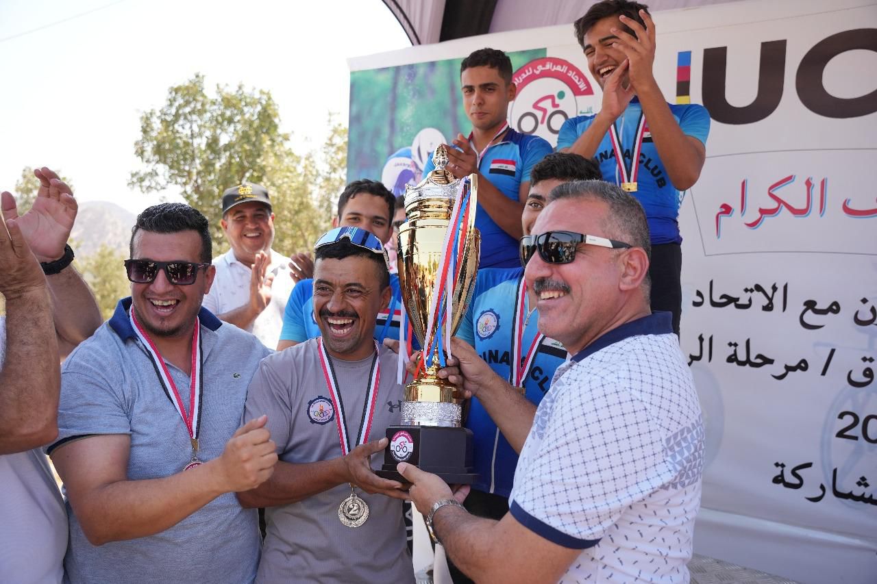 1754410708403 3 أندية تتصدر مشهد اليوم الثاني لمنافسات دوري العراق للدراجات الهوائية