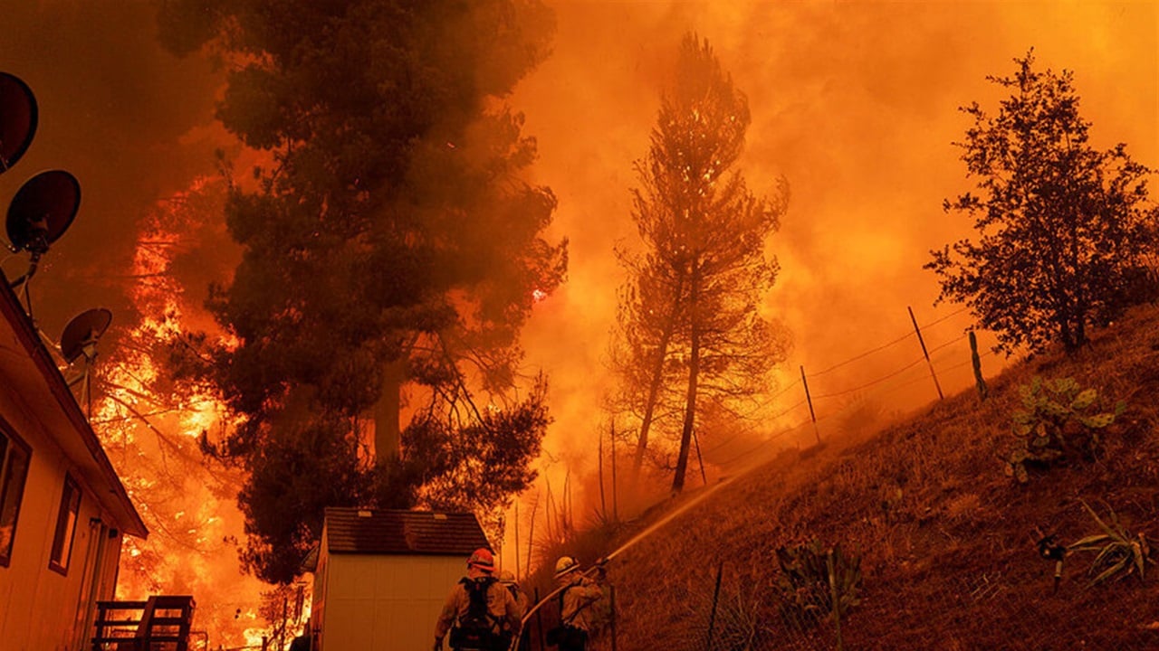 گلەوخواردن ئاگرەیل.. باکوور لۆس ئانجلەس و ناوڕاس کالیفۆرنیا سزیەن