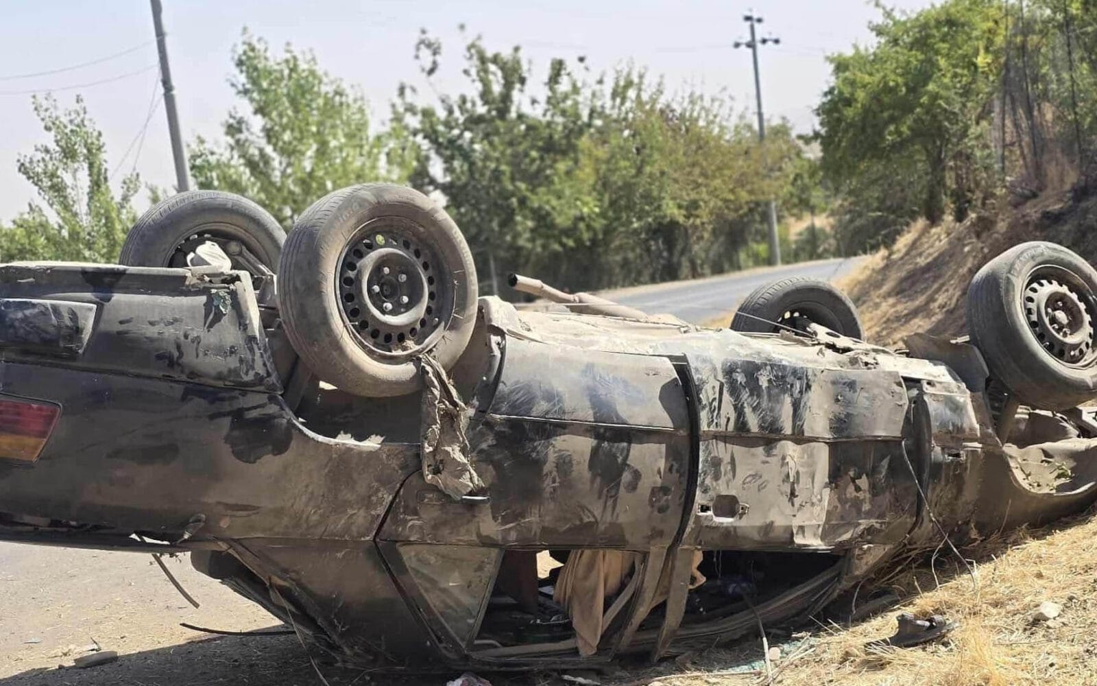 پلیان ماشینیگ لە هەلەبجە هەشت کەس زەخمدار کەێد