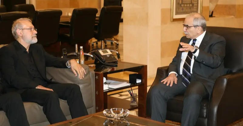 Lebanon’s PM holds talks with Larijani in Beirut
