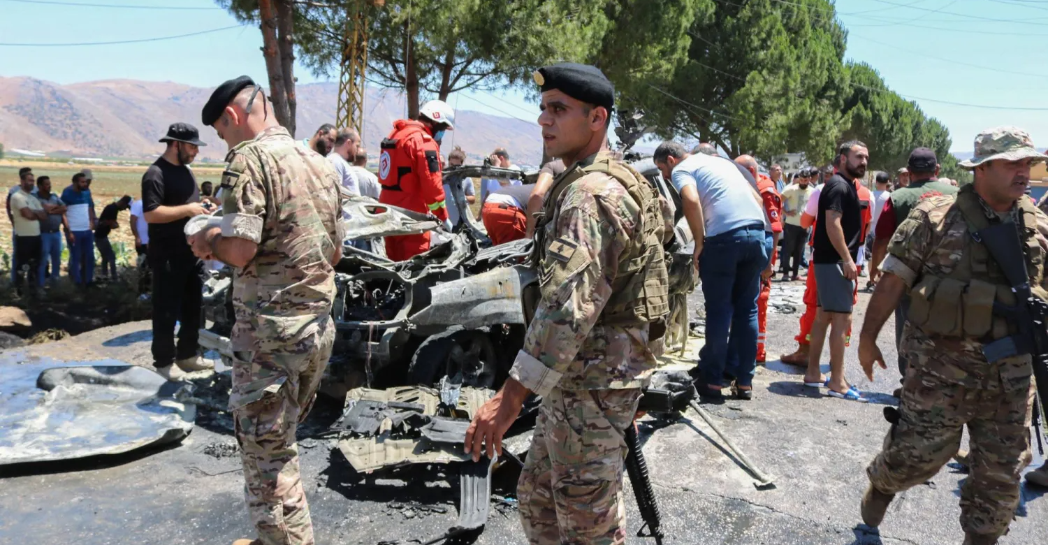 مسيرة إسرائيلية تغتال شرطيا جنوبي لبنان