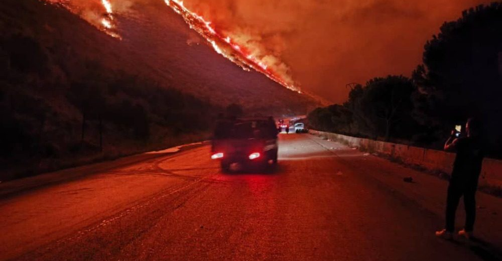 Syrian crews and residents halt forest fires in Hama