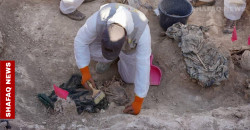 المباشرة بفتح مقبرة الخسفة في نينوى والعثور على رفات ضحايا قتلهم داعش (صور)