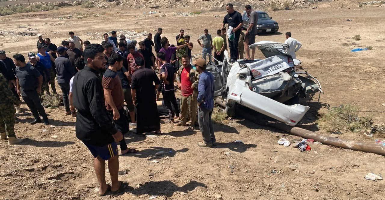 مصرع وإصابة 6 أشخاص بحادث سير جنوبي العراق