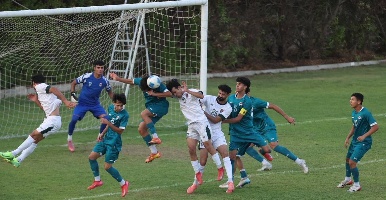 منتخب شباب العراق يفوز على نفط ميسان تجريبياً