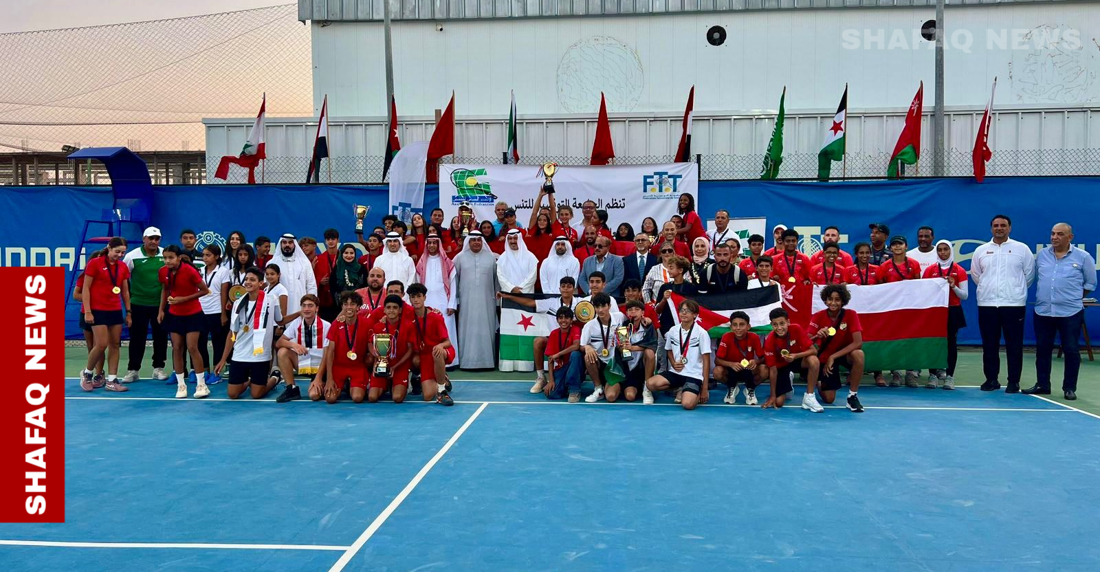 تنس العراق تحت 14 عاما يحقق المركز السادس ببطولة تونس