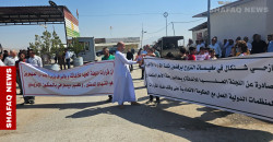 تظاهرة للنازحين الإيزيديين في زاخو: وزارة الهجرة العراقية تعمل ضدنا (صور)