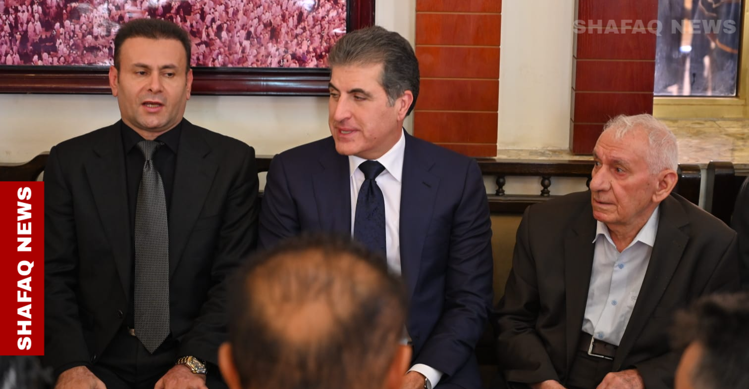 "سەيد كاكه".. نێچیروان بارزانی لە پرسەی کەسایەتییگ کۆمەڵایەتی ناودیار بەشداری کەێد (وینە)