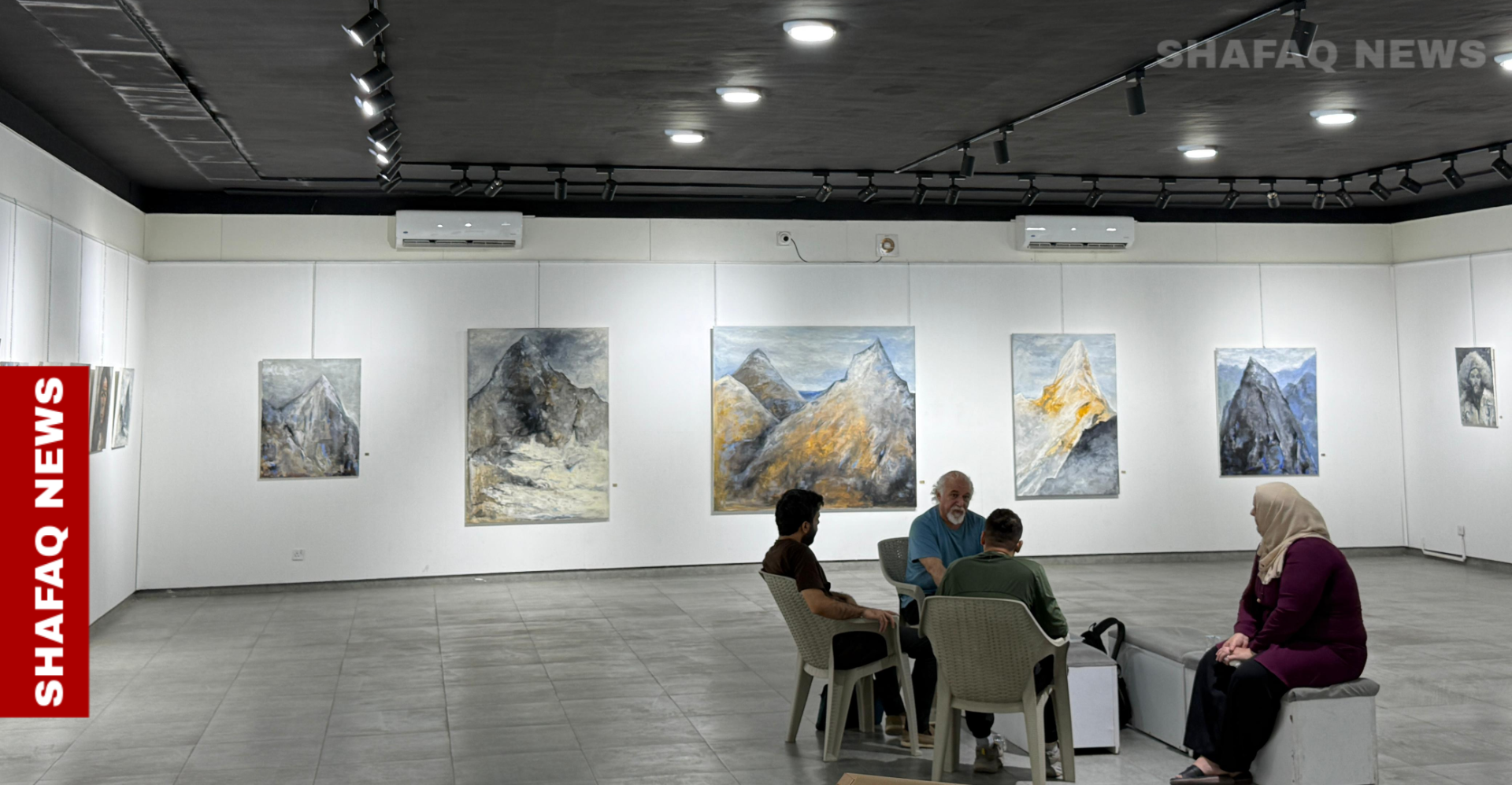 فنان كوردي ينقل حضارة منغوليا بمعرض تشكيلي في أربيل (صور)