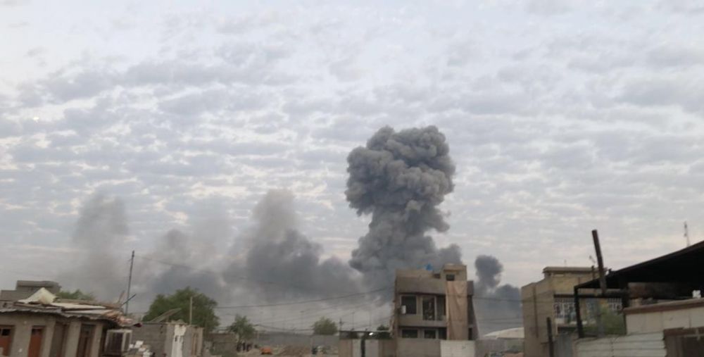 حالات اختناق بين عناصر امنية جراء اندلاع حريق داخل معسكر جنوبي بغداد