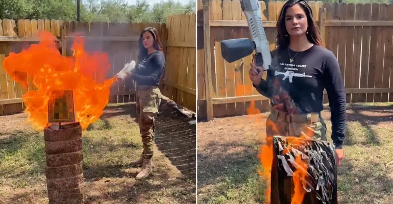 أمريكا.. مرشحة جمهورية "تحرق المصحف" وتتوعد بالقضاء على الإسلام و"إعدام" المهاجرين