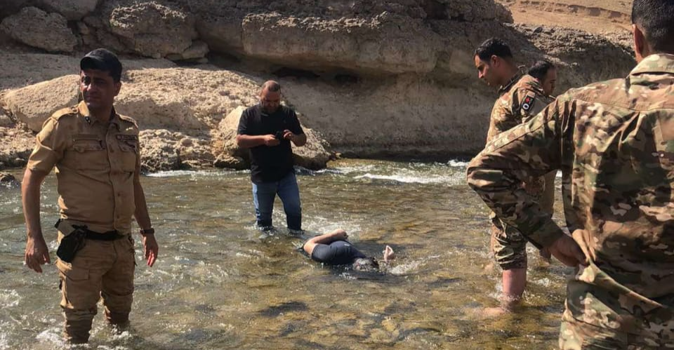 دهۆک.. پەیاکردن تەرم پیای ئاوارەیگ لە چەم خاپور