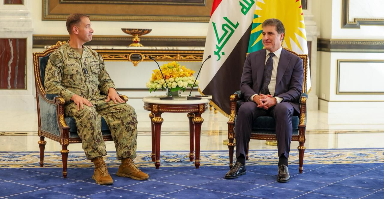 نيجيرفان بارزاني وقائد عسكري أميركي رفيع الرتبة يبحثان مكافحة الإرهاب