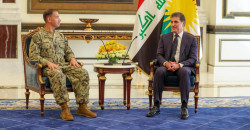 نيجيرفان بارزاني وقائد عسكري أميركي رفيع الرتبة يبحثان مكافحة الإرهاب