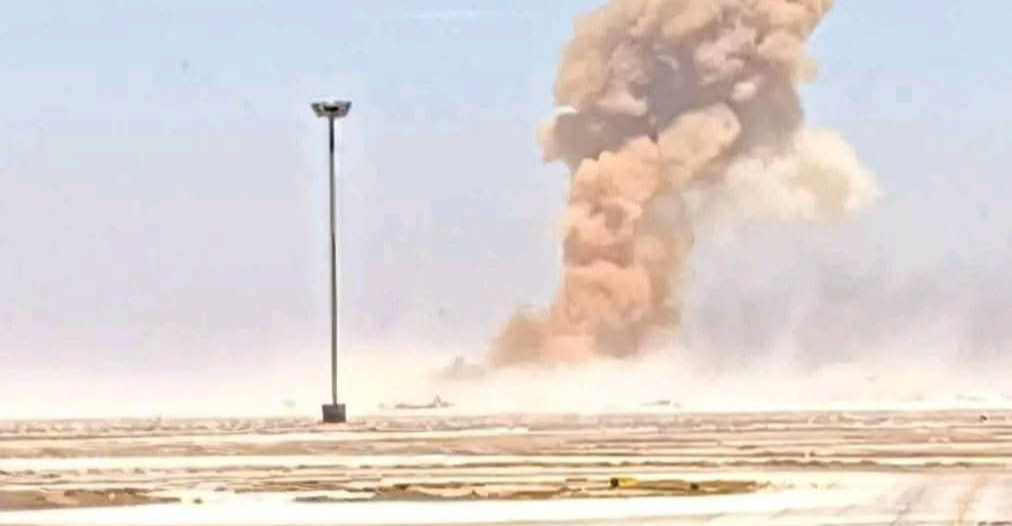 تەقینەوەیگ نزیک فرۆکەخانەی دیمەشق.. وینە