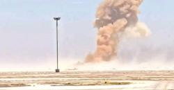 انفجار قرب مطار دمشق.. صور