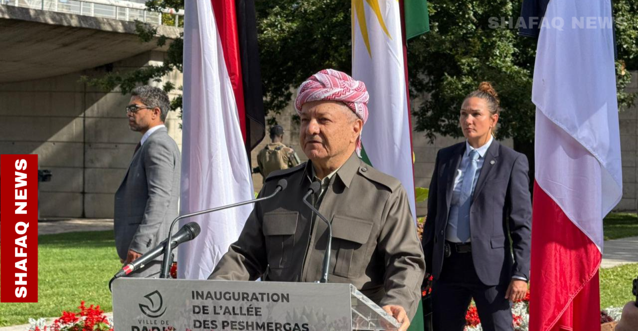 بارزاني: فرنسا كانت دائما صاحبة مواقف ودية مع كوردستان والبيشمركة تدافع عن العراق