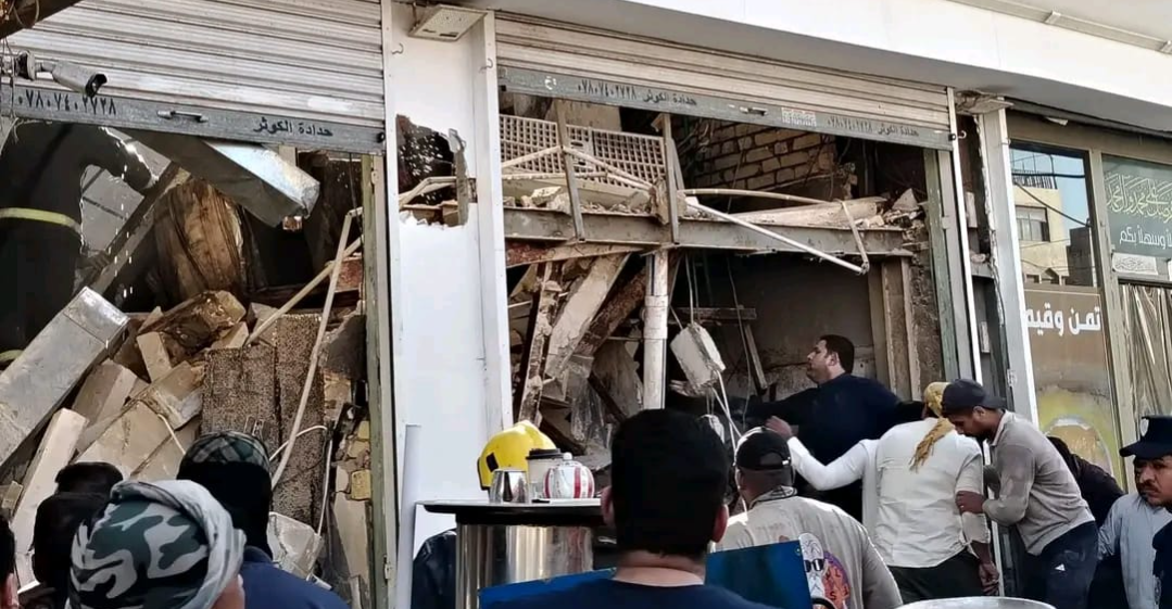 سقوط سقف مطعم في النجف (صور+ فيديو)