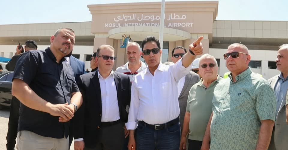 الطائرة الفاحصة تبدأ أعمالها بمطار الموصل الدولي تمهيداً لتشغيله