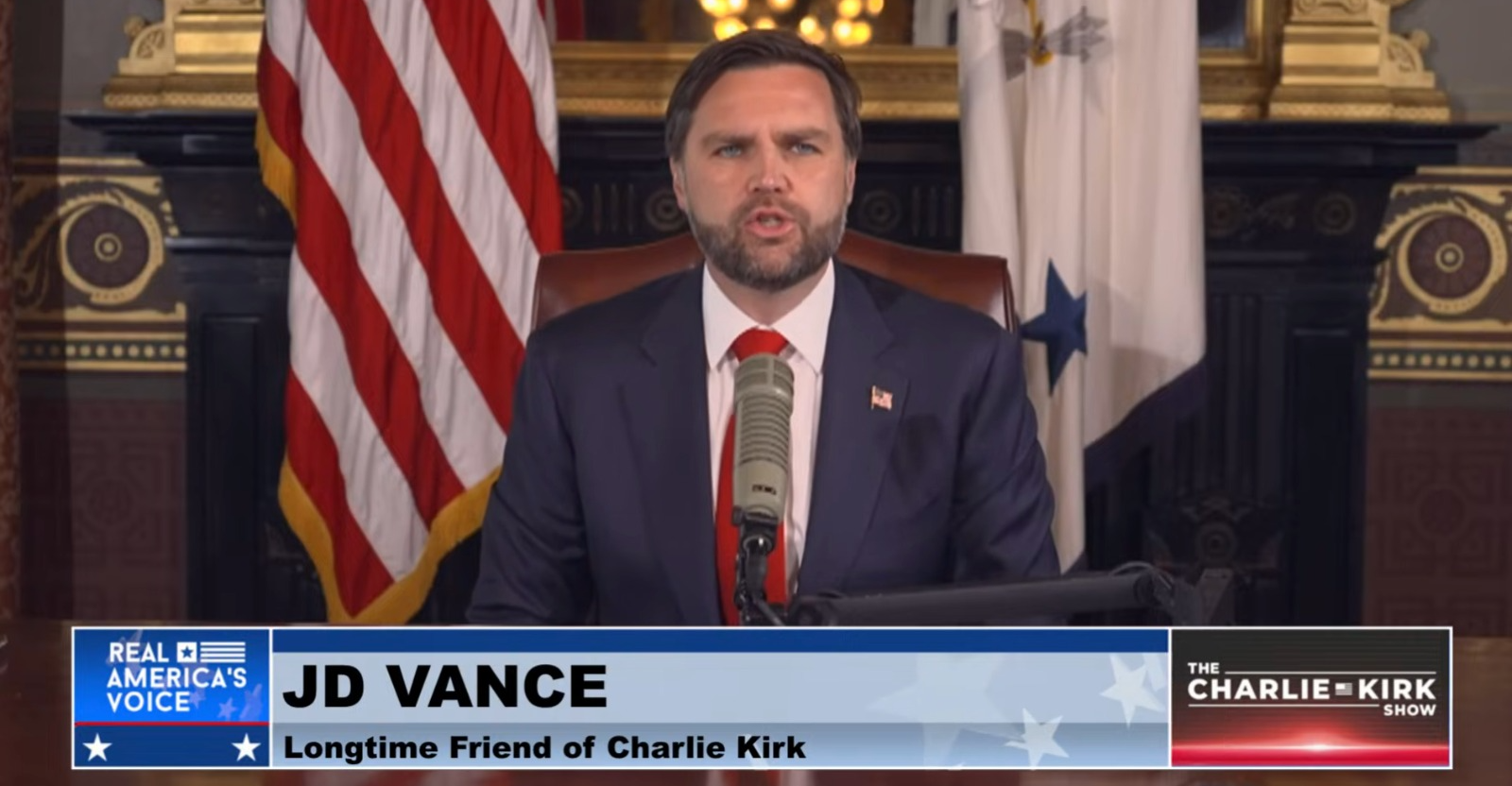 في سابقة تاريخية.. نائب الرئيس الأمريكي يقدم برنامج تشارلي كيرك