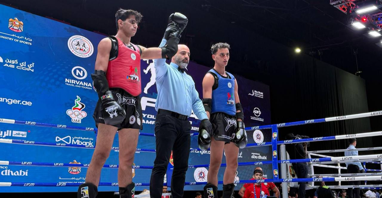 سبعة انتصارات لشباب العراق ببطولة العالم للمواي تاي في أبو ظبي