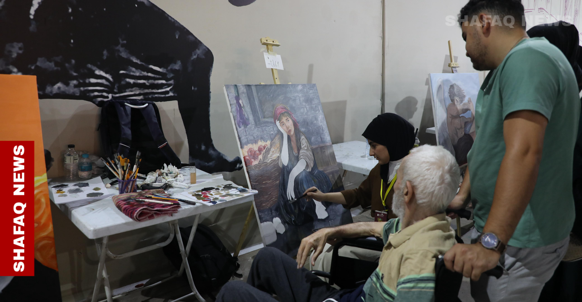 Art comes alive: Live painting takes over Baghdad Book Fair