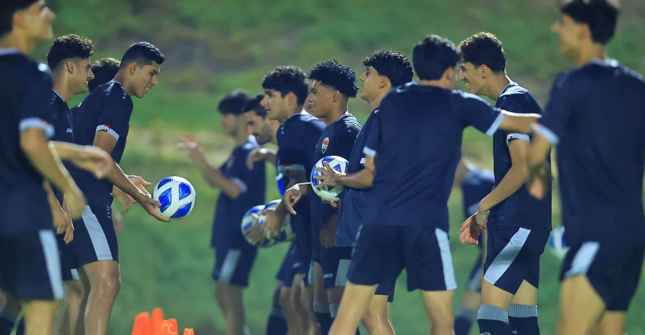 منتخب ناشئي العراق لكرة القدم يختتم تحضيراته لكأس الخليج العربي