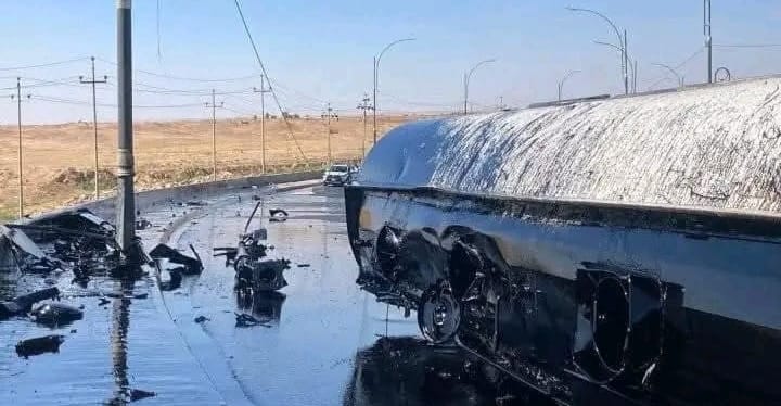 کەرکوک..پلیان تانکەریگ نەفت بوودە مدوو بەسیان ری "رەحیم ئاوە" (ڤیدیۆ)