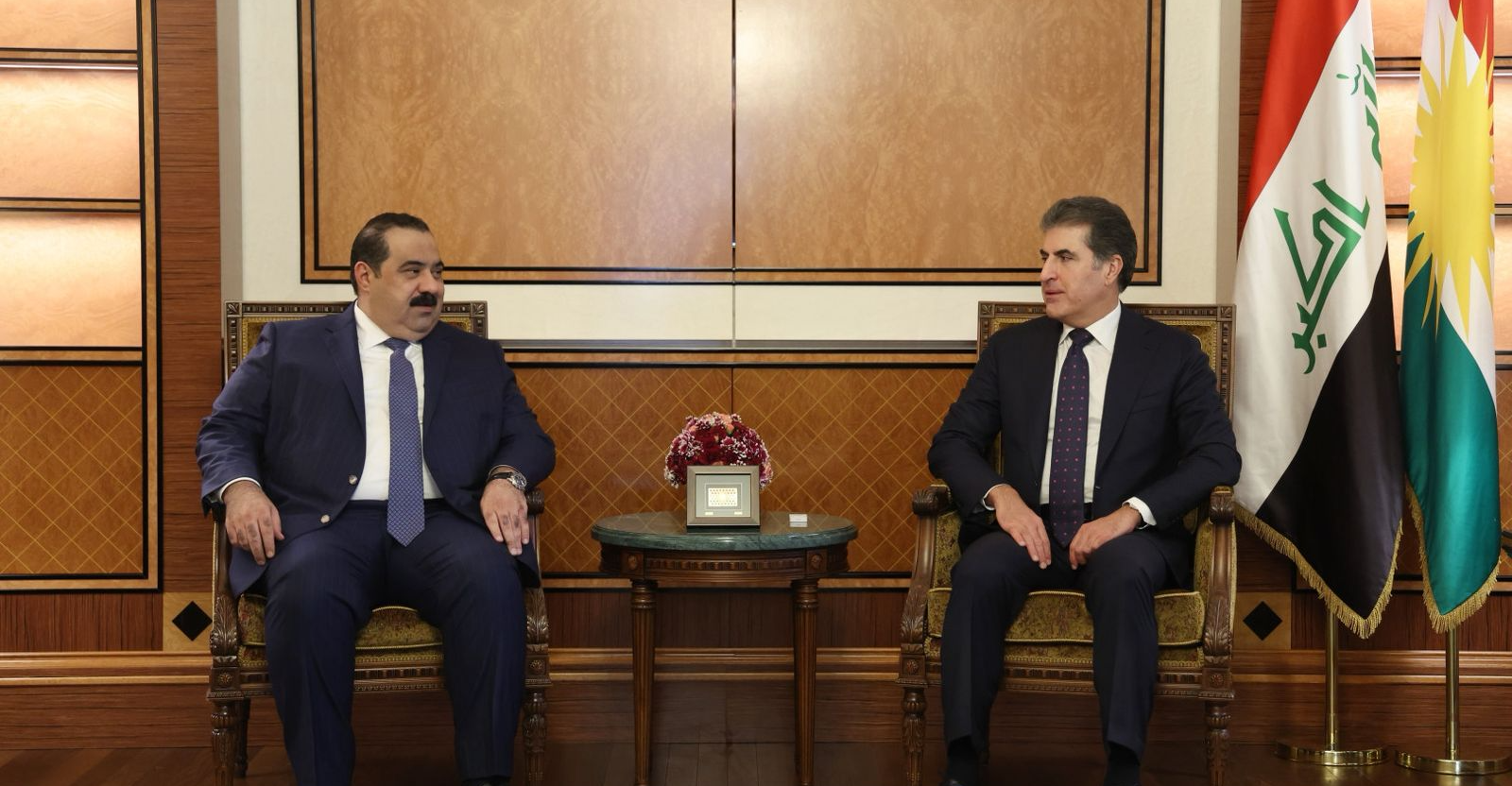 President Barzani, Iraq's Al-Samarrai rally support for November elections