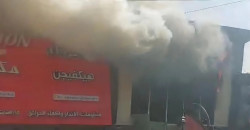 حريق يلتهم مجمعاً تجارياً في كركوك (فيديو)