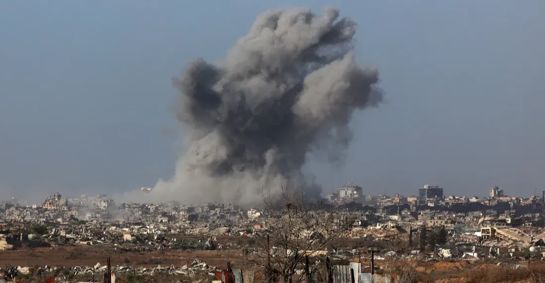 Israel strikes Gaza just hours before ceasefire begins