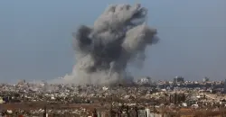 Israel strikes Gaza just hours before ceasefire begins